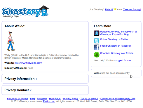 [Waldo &mdash; Analysis by Ghostery]