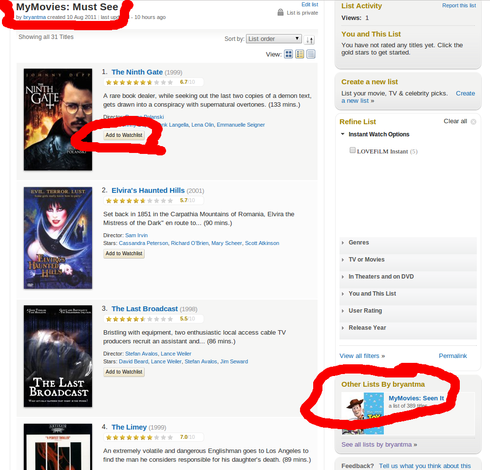 No option other to add to Watchlist
